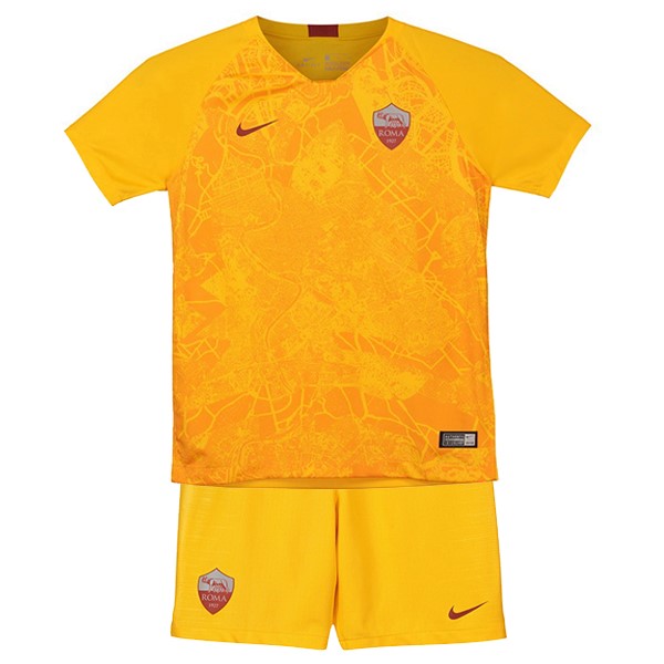 Camiseta AS Roma 3ª Niños 2018-2019 Amarillo